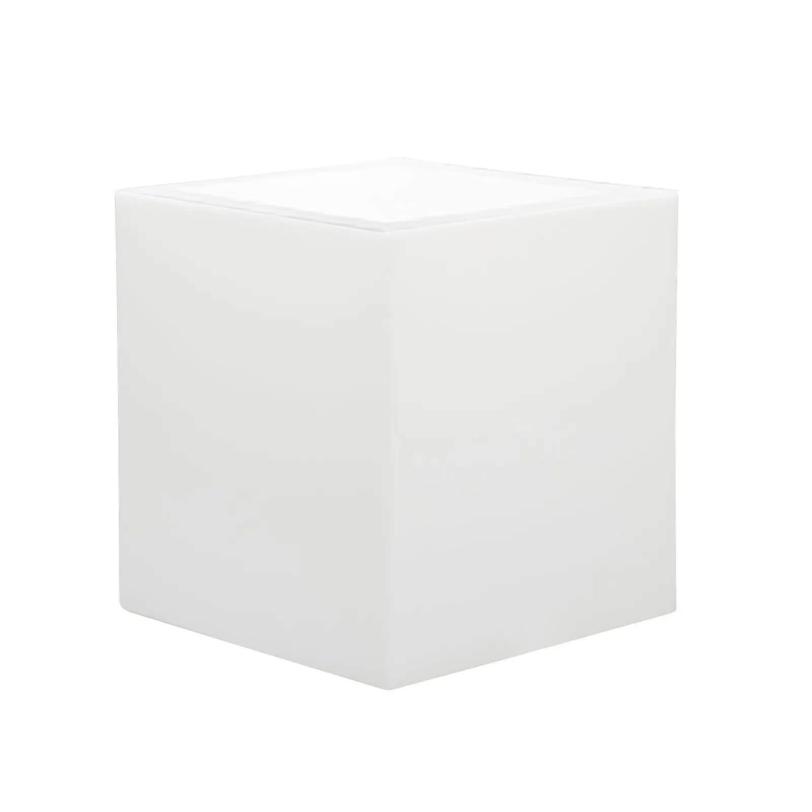 Milani Home Vaso luminoso per esterno giardino con luce bianca cm 40 x 40 x 40 h Bianco 40 x 40 x 40 cm