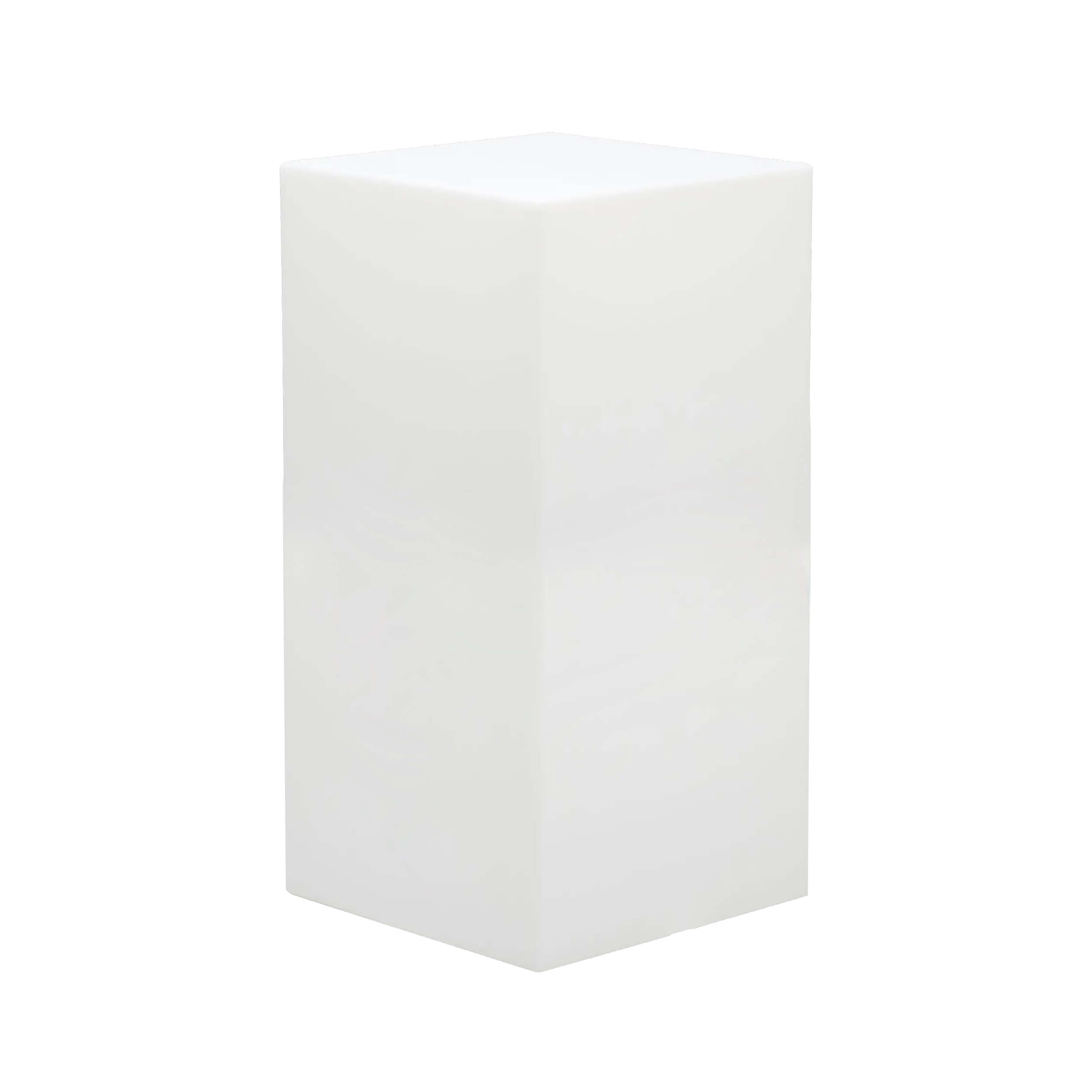 Milani Home cubo luminoso per esterno giardino con luce bianca cm 40 x 40 x 80 h Bianco 40 x 80 x 40 cm