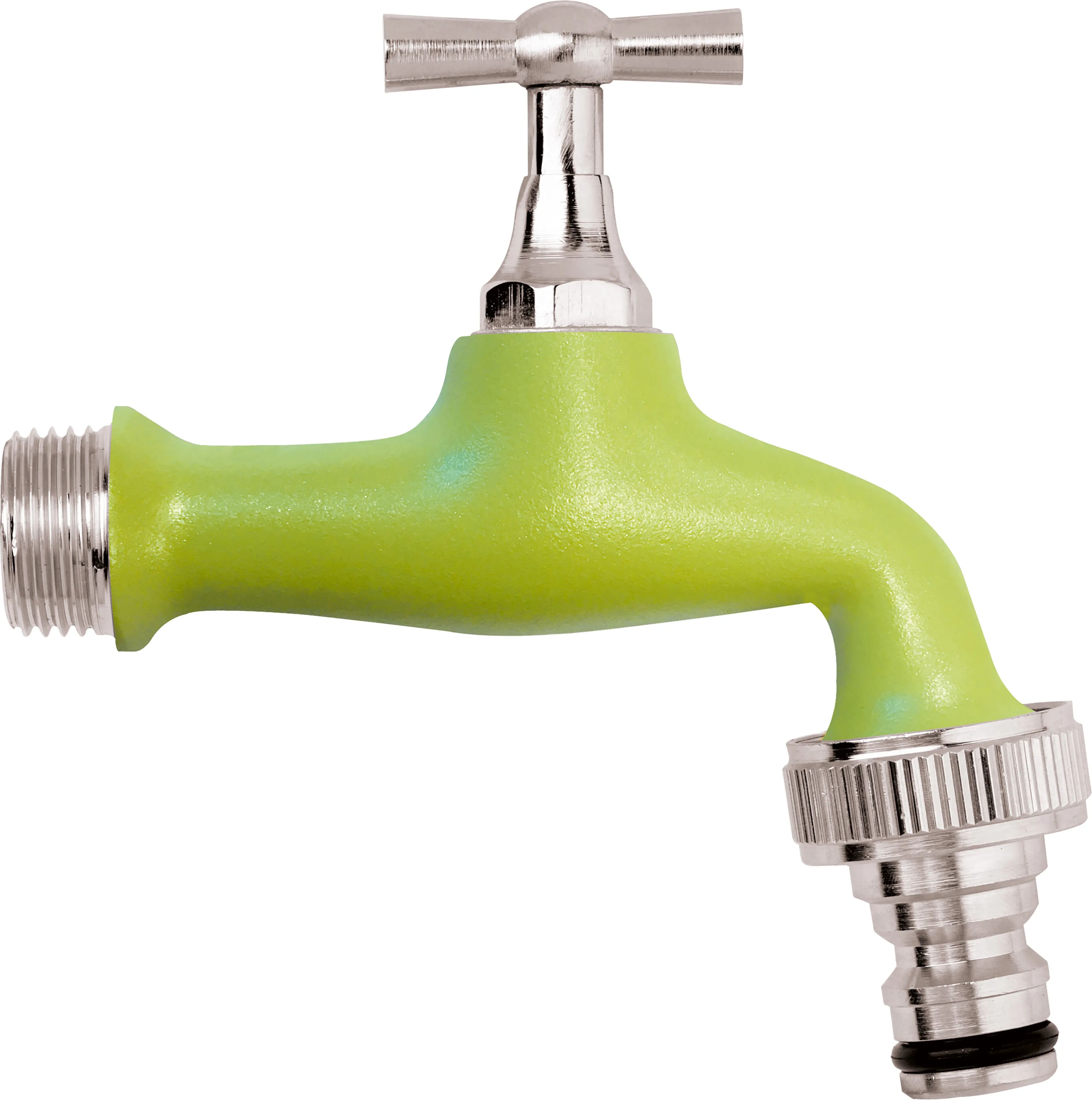 Tecnomat RUBINETTO STANDARD VERNICIATO VERDE   CON INNESTO RAPIDO 1/2"