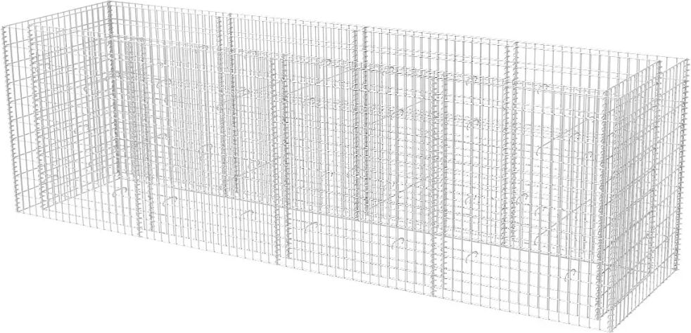 vidaXL Gabion plantenbak verhoogd 360x90x100 cm staal