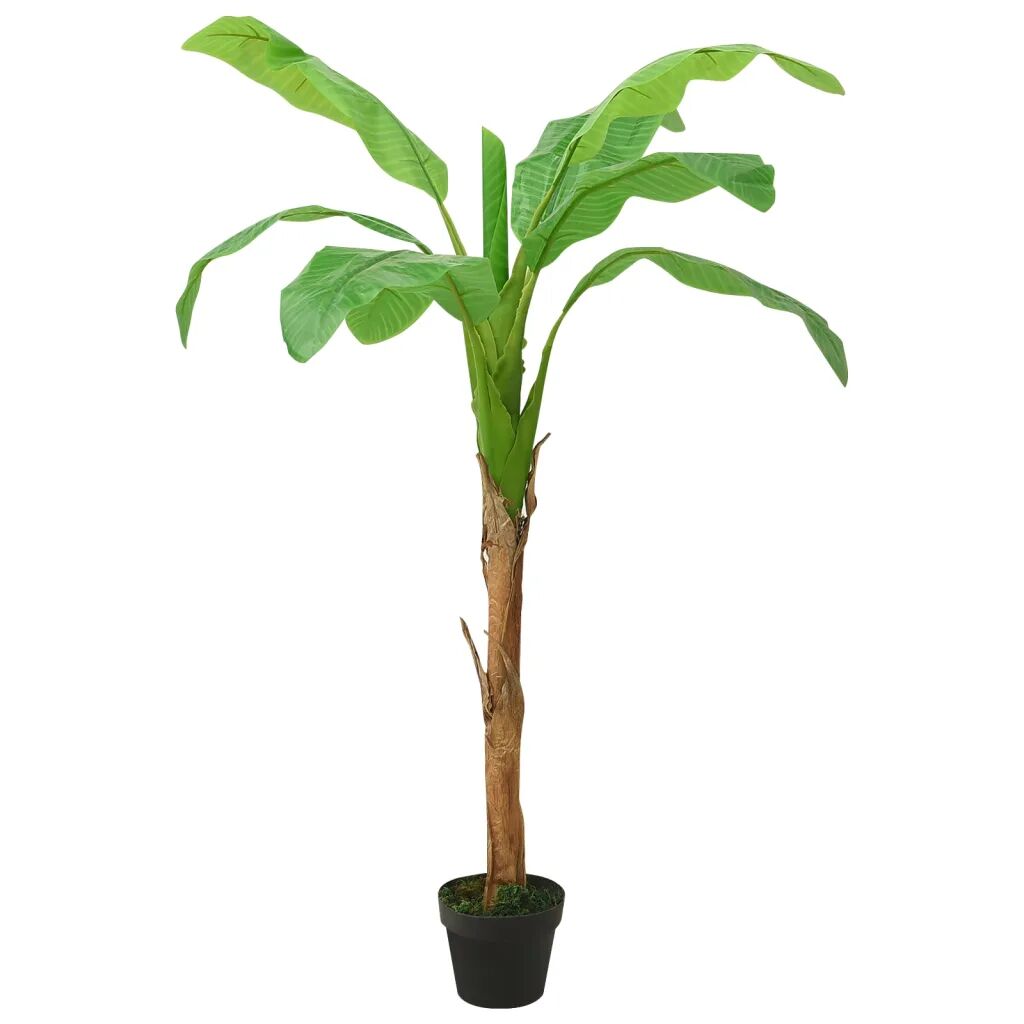 vidaXL Kunstboom met pot banaan 125 cm groen