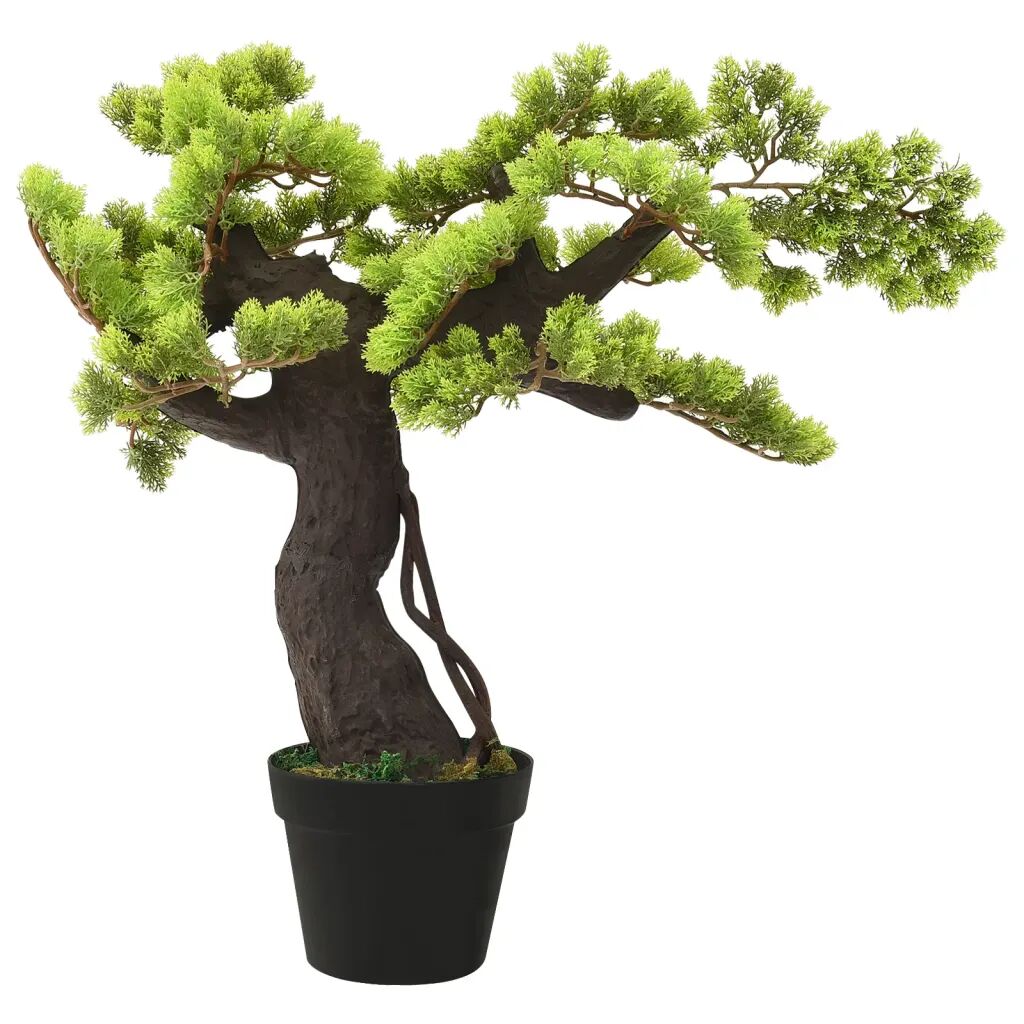 vidaXL Kunstplant met pot cipres bonsai 70 cm groen