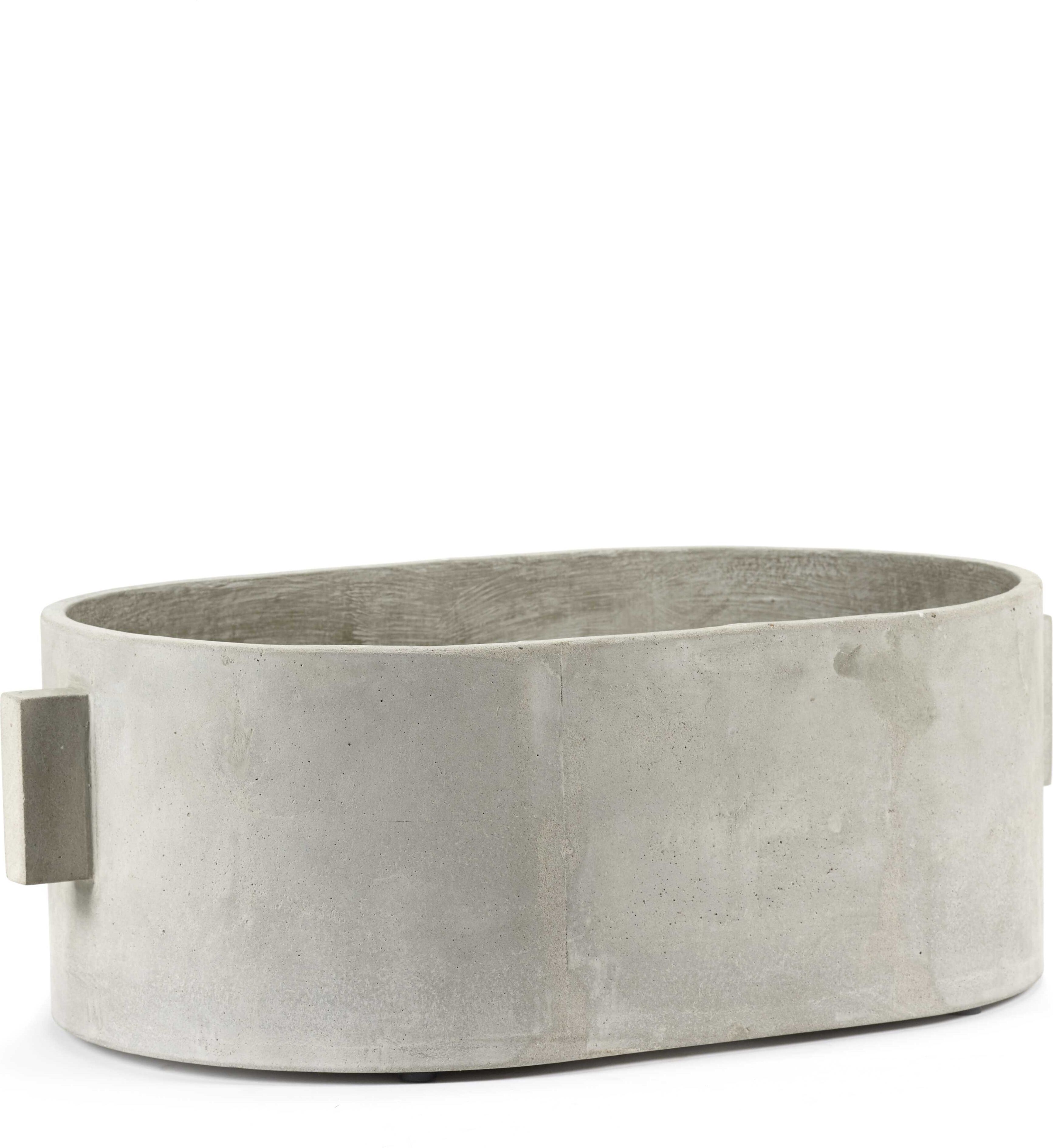 Serax Pot concrete oval plantenbak large