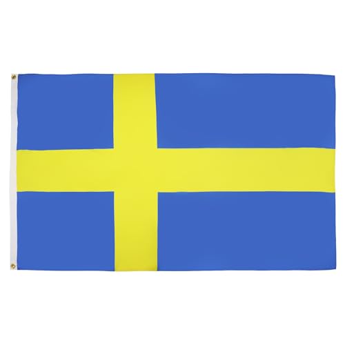 AZ FLAG Zweedse vlag 250x150 cm Zweedse grote vlaggen 150 x 250 cm Banner 5x8 ft Hoge kwaliteit