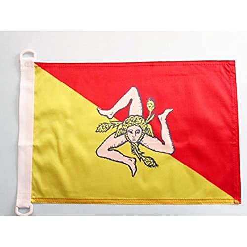 AZ FLAG Sicilië NAUTICAL Vlag 45x30 cm Italië Siciliaanse vlaggen 30 x 45 cm Banner 12x18 in voor boot