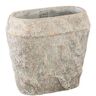 Sfeer voor jou PTMD Bloempot Lourdes - 30x15x28 cm - Cement - Creme