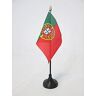 AZ FLAG Portugal Tafelvlag 15x10 cm Portugese Bureauvlag 15 x 10 cm gouden speerblad