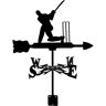 LYDSB Weathervane Lliving Scene, Decoration Weathervane, Wind Direction Indicators Kit Outdoor Garden Lawn Metal Bracket Garden iron Weathervane (Color : Baseball 2),Weathervanes