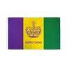 AZ FLAG Mardi Gras Kroonvlag 150x90 cm Carnavalsvlag 90 x 150 cm Banier 3x5 ft Hoge kwaliteit