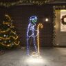 vidaXL Kerstfiguren herder en lam met 168 LED's 102,5x35 cm