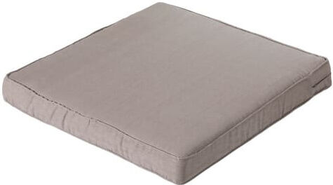 Madison loungekussen Basic 73 x 73 x 8 cm polykatoen taupe - Taupe