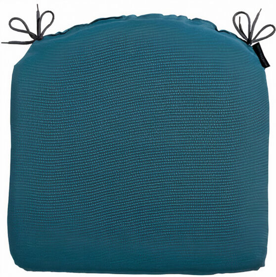 Madison zitkussen Panama 46 x 48 cm katoen/polyester turquoise - Turquoise