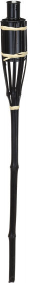 Pro Garden tuinfakkel Bayonet 65 cm bamboe zwart - Zwart