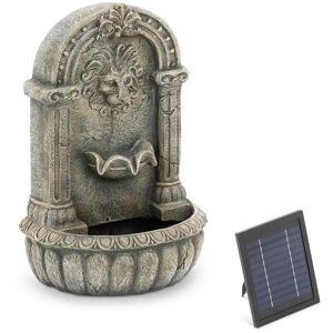 hillvert Solar hagefontene - sprutende løvehode på dekorert basseng - LED-belysning 10090527