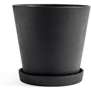 HAY Flowerpot With Saucer Xxl - Black