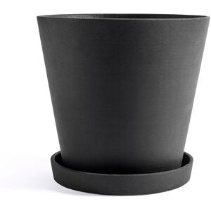 Hay - Flowerpot With Saucer Xxxl - Black - Krukker - Svart