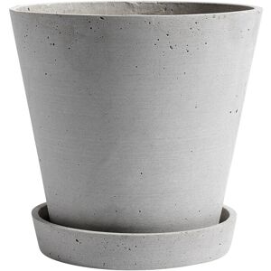 HAY Flowerpot With Saucer Grey Large