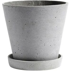 HAY Flowerpot with saucer krukke XXL Ø26 cm Grå