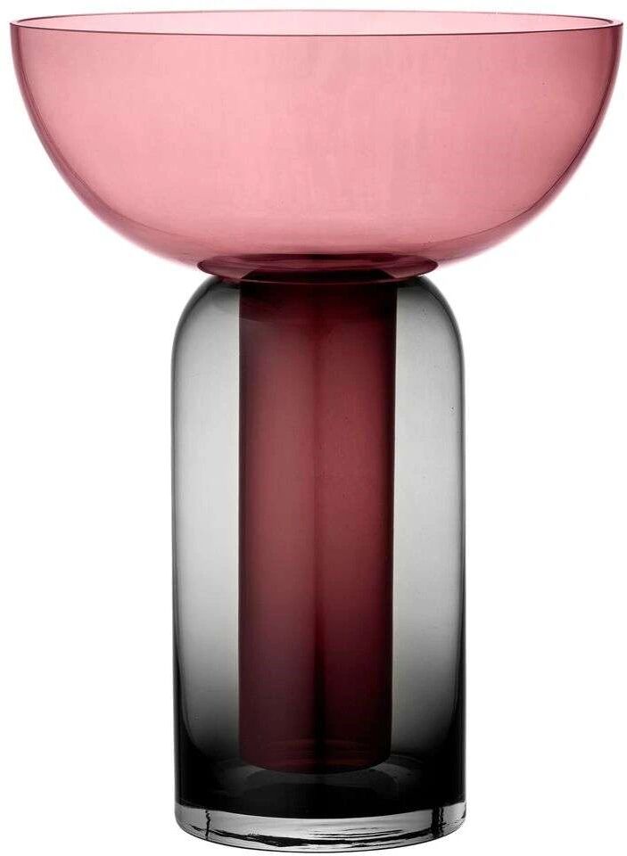 AYTM Torus Vase Ø25 Black/Rose - AYTM    250 mm