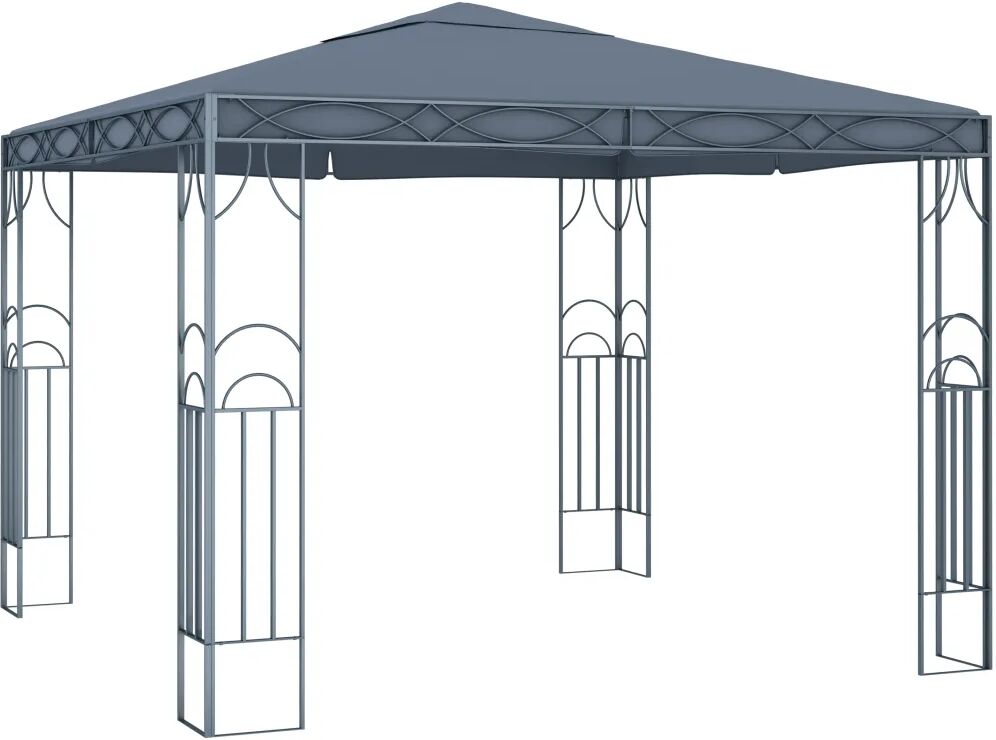 vidaXL Paviljong 300x300 cm antrasitt