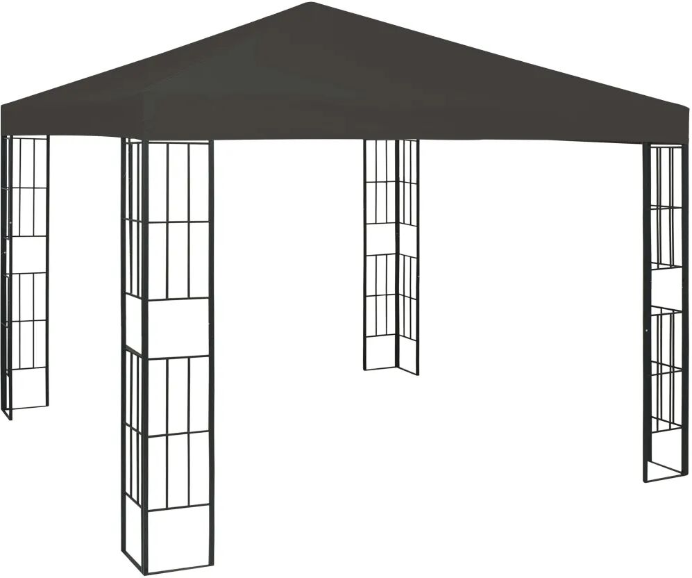 vidaXL Paviljong 3x3 m antrasitt