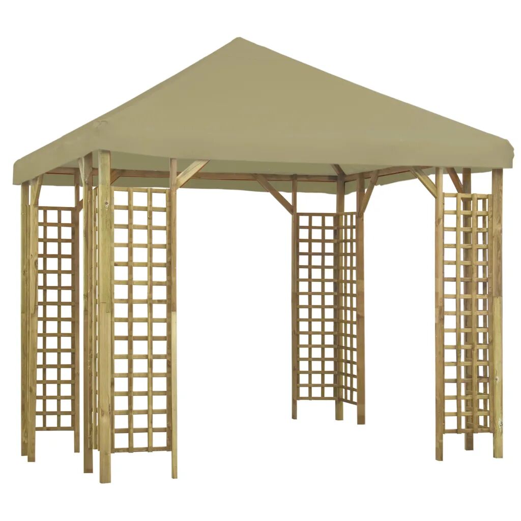 vidaXL Paviljong 3x3 m beige