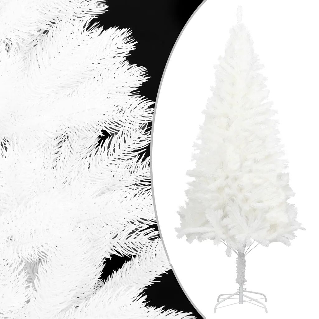 vidaXL Kunstig juletre livaktige nåler hvit 210 cm