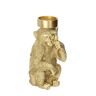 Dekoria Świecznik Monkey Gold 31cm - Size: 14 x 15 x 31 cm