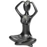 Dekoria Figurka Woman Yoga II - czarny - Size: 19,5 x 14 x 28 cm