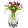 Edwanex Wazon szklany na kwiaty Mandarynka 28 cm