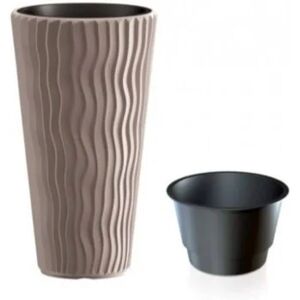 Prosperplast Vaso Sandy Slim (Bege - 34.9 x 34.9 x 62 cm)