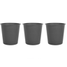 Beliani Vaso para flores ø 26 cm preto sintético uso em exteriores e interiores