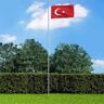 vidaXL Bandeira da Turquia 90x150 cm