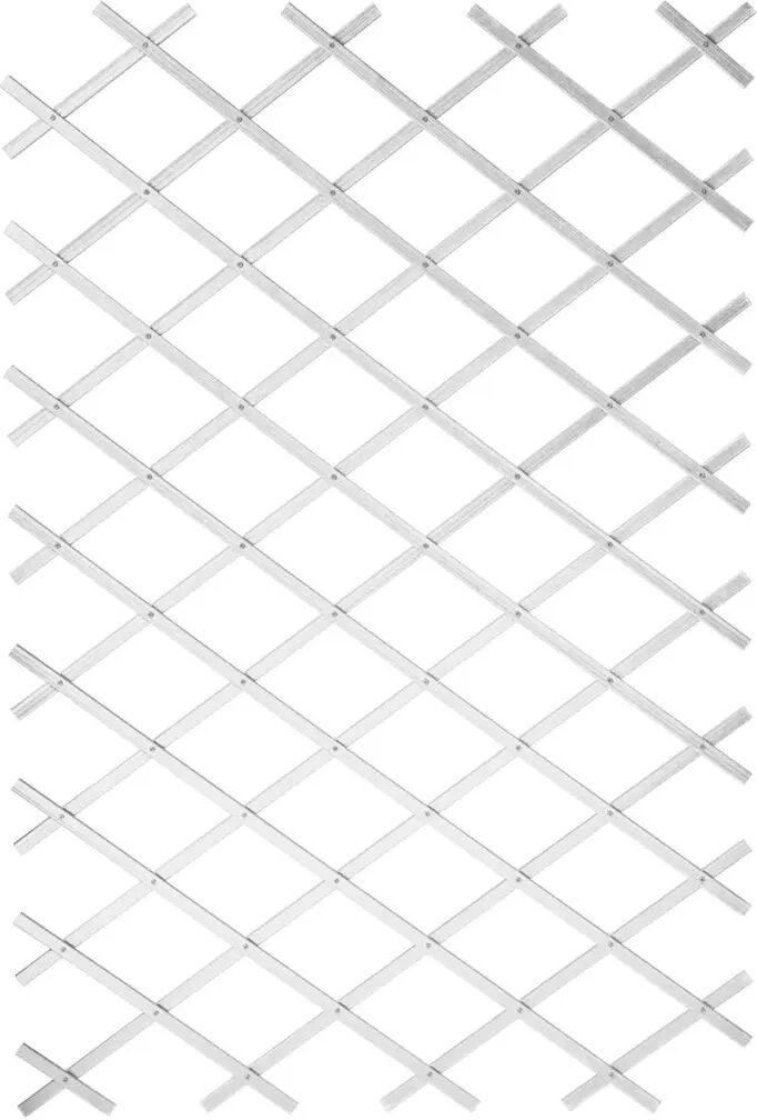 Nature Treliça de jardim 100x200 cm PVC branco 6040703