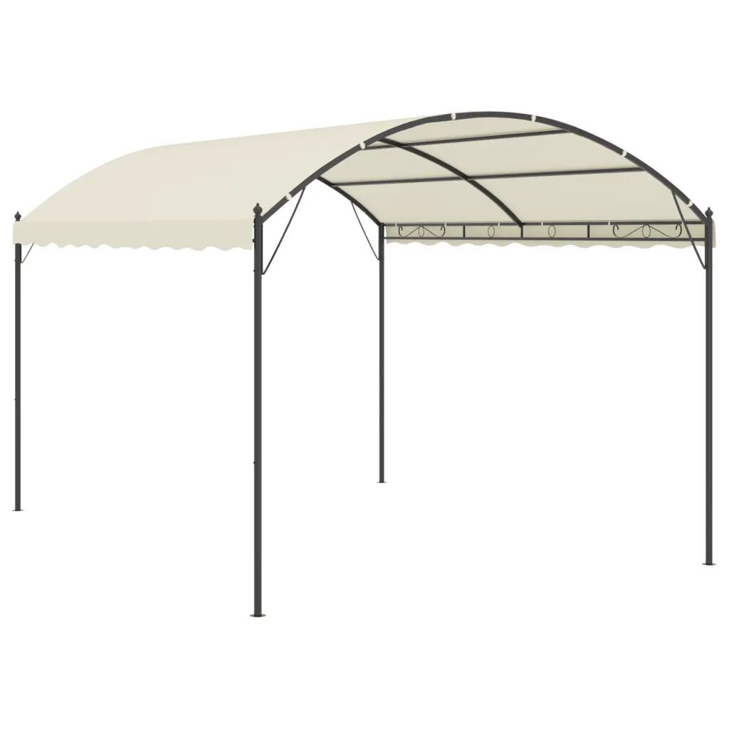 vidaXL Gazebo tecido creme