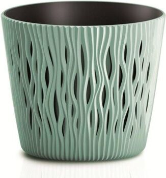 Prosperplast Vaso Sandy Round (Verde - 15.8 x 15.8 x 13.8 cm)