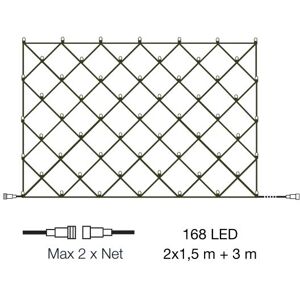 Lightson 5086 Ljusnät 2x1,5 M, 168 Lampor, 6 W, Belysning