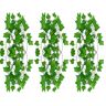3-pack konstgjord falsk vinranka, 21 fot falsk murgröna falska växter gröna löv hängande vinrankor växt vinrankor dekoration för hemköket