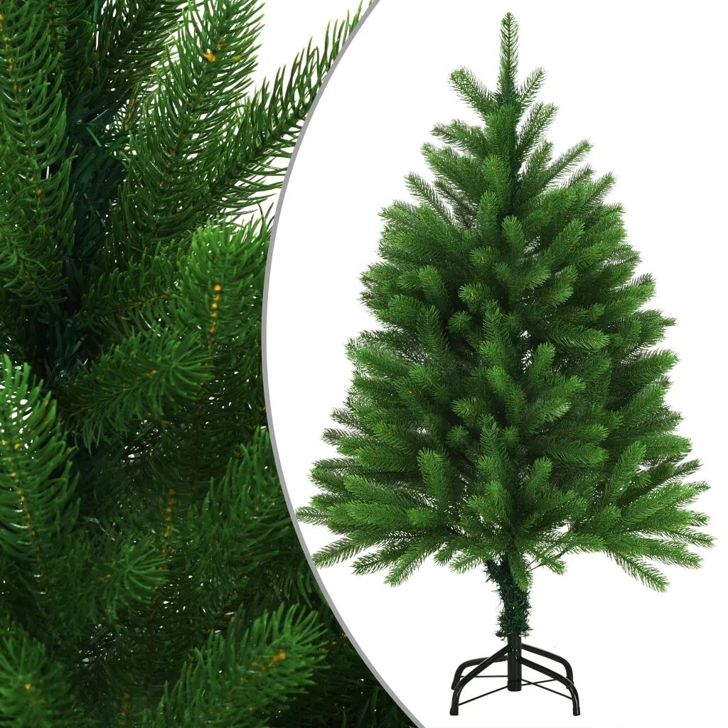 vidaXL Umelý vianočný stromček s realistickým ihličím zelený 120 cm