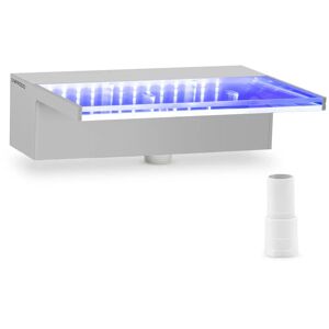 Uniprodo Garden Waterfall - 30 cm - LED lighting - blue / white - deep water outlet UNI_WATER_23