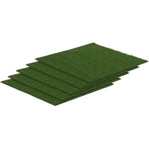 hillvert Artificial grass - Set of 5 - 100 x 100 cm - Height: 20 mm - Stitch rate: 13/10 cm - UV-resistant HT-EAG-1X1-SET-1