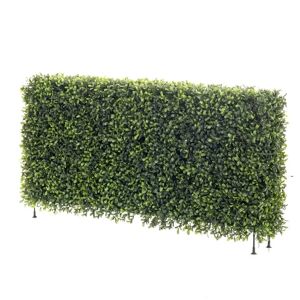 The Seasonal Aisle Emerald Artificial Box Wood Fence 100 x 20 x 25cm 25.0 H x 100.0 W x 20.0 D cm