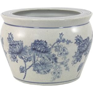 Alwyn Home Floral Ceramic Pot Planter 18.5 H x 24.5 W x 24.5 D cm