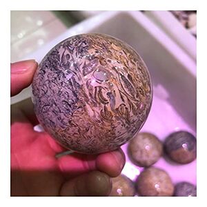 BAWHO Dinosaur Bone Ball Natural Stone Sphere Smooth Polished Pebble Reiki Stone Home Decoration Crystals QINTINYIN