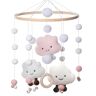 Unbranded Mobile Baby Wind Chimes, Mobile Baby Girl, Mobile Baby Wood With Felt Balls, 3D