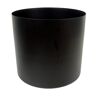 Leaf Metal Planter Plant Pot Black 20 x 18cm