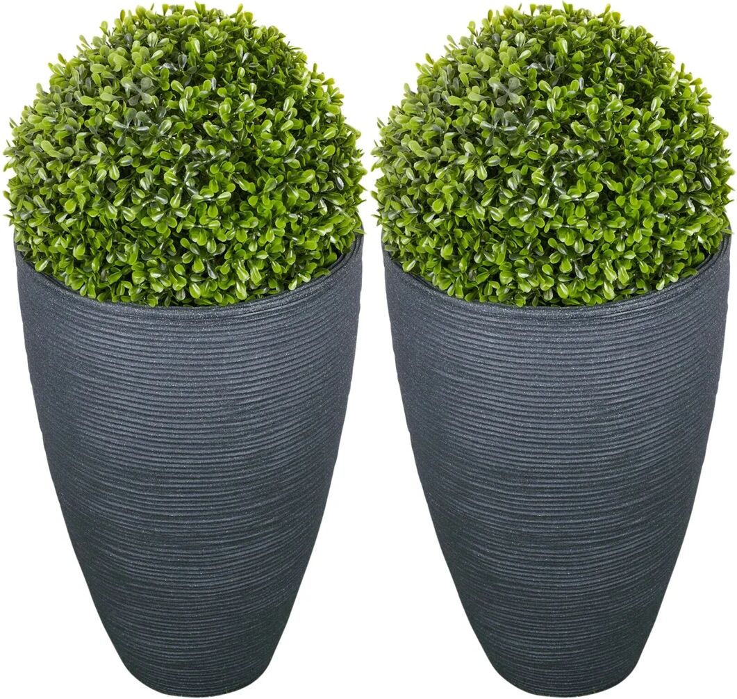 Photos - Flower Pot 17 Stories Artimas Plastic Plant Pot black 43.0 H x 28.0 W x 28.0 D cm