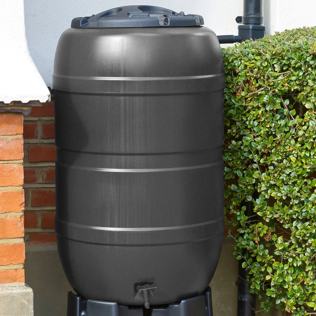 Photos - Garden Water Tank Dakota Fields Enosburg Falls 210 L Rain Barrel black 97.0 H x 57.0 W x 57.