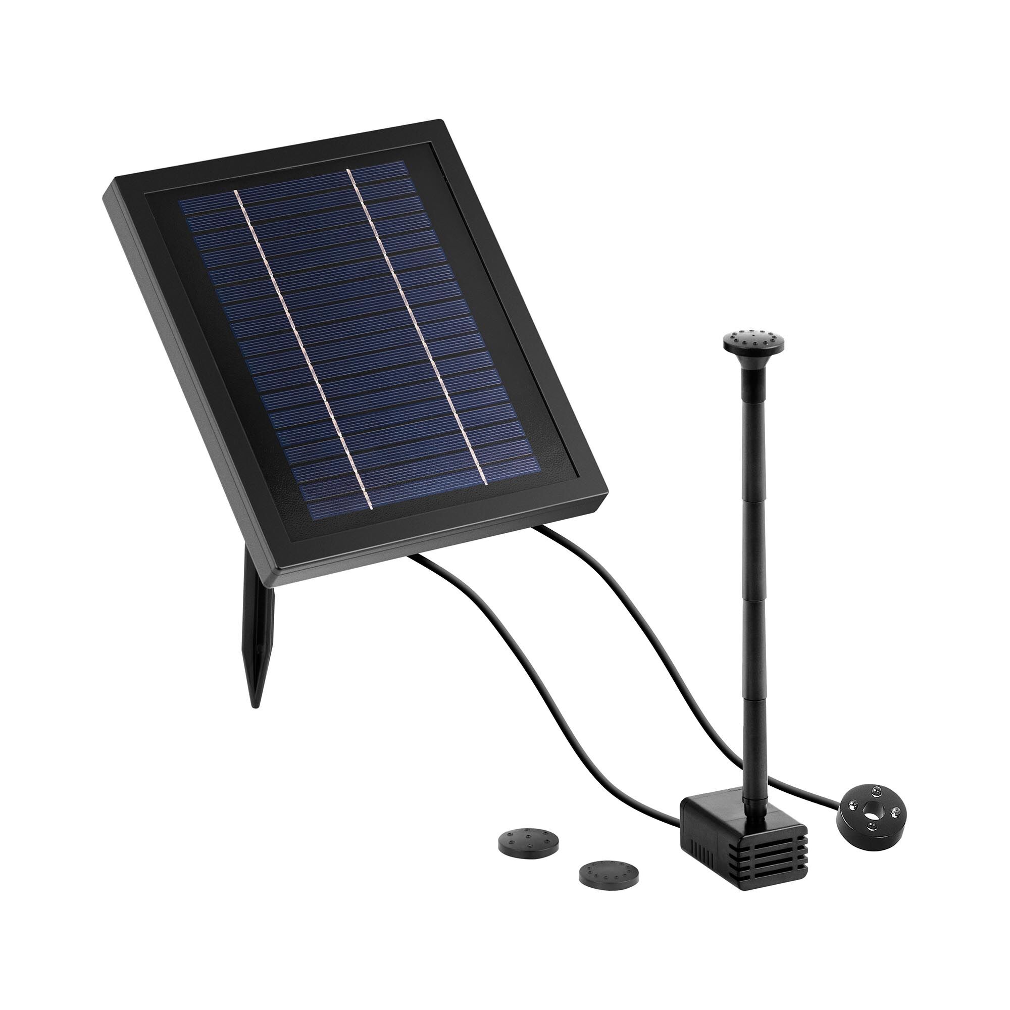 Uniprodo Solar Powered Pond Pump - 250 L/hr - LED UNI_PUMP_11