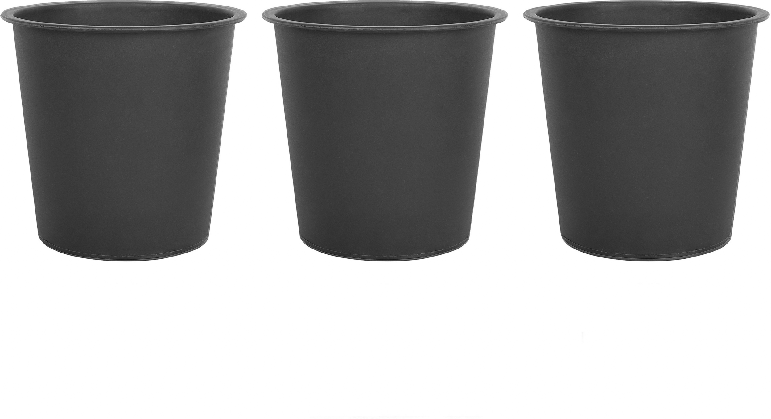 Beliani Set of 3 Self-Watering Plant Flower Pot Inserts Automatic Irrigation System Indoor Outdoor Round 30 cm